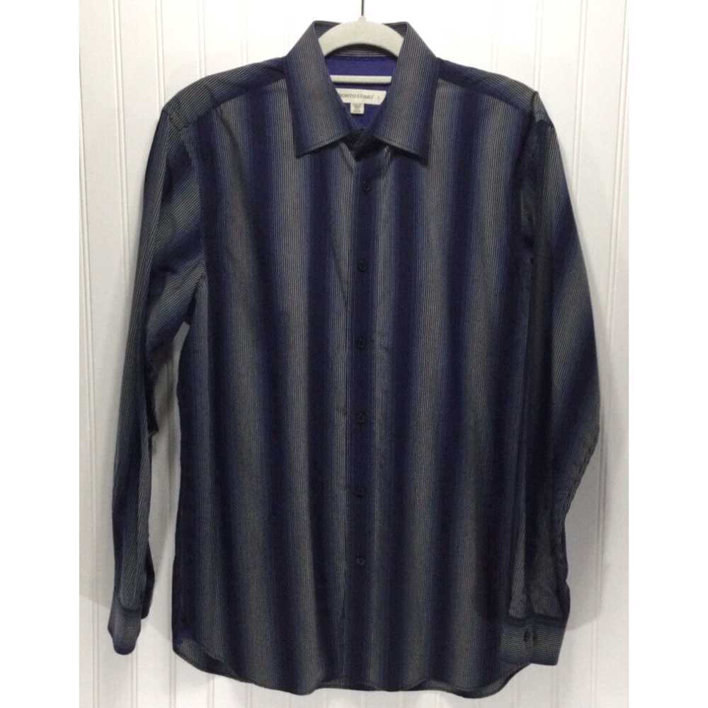 Pronto Uomo PRONTO UOMO Mens Size L Striped Cotto… - image 1