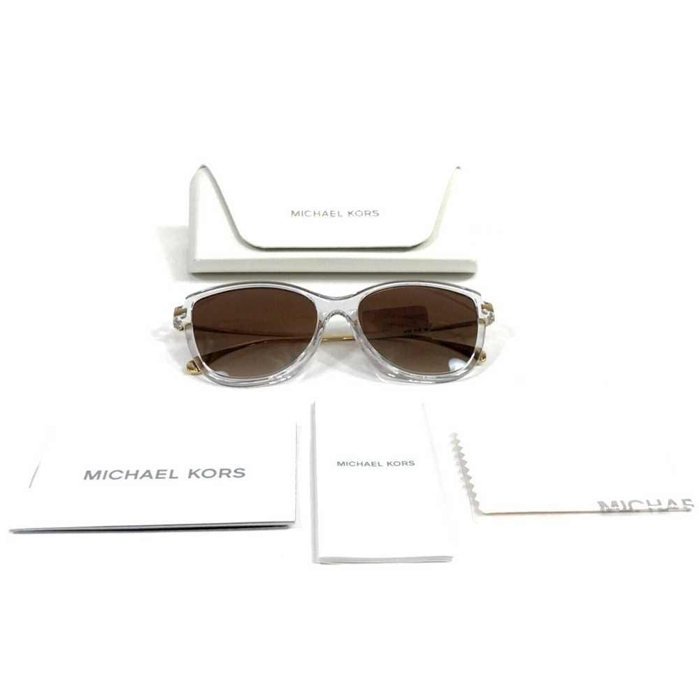 Michael Kors Luxurious Clear Gold Frame Cat Eye S… - image 1