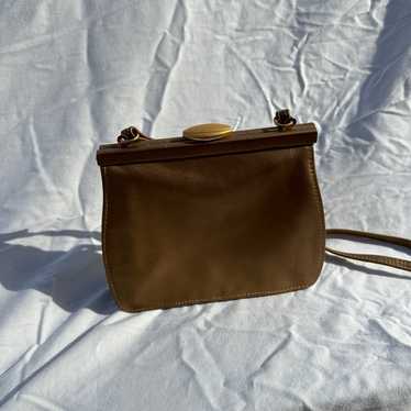 Leather and Co. Liz clairborne gold crossbody bag - image 1