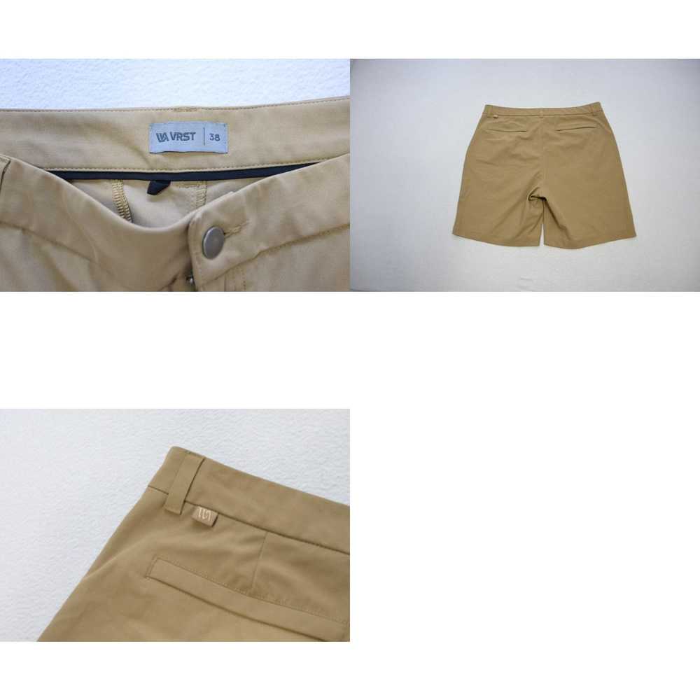 Vintage VRST Golf Shorts 8" Performance Tan Flat … - image 4