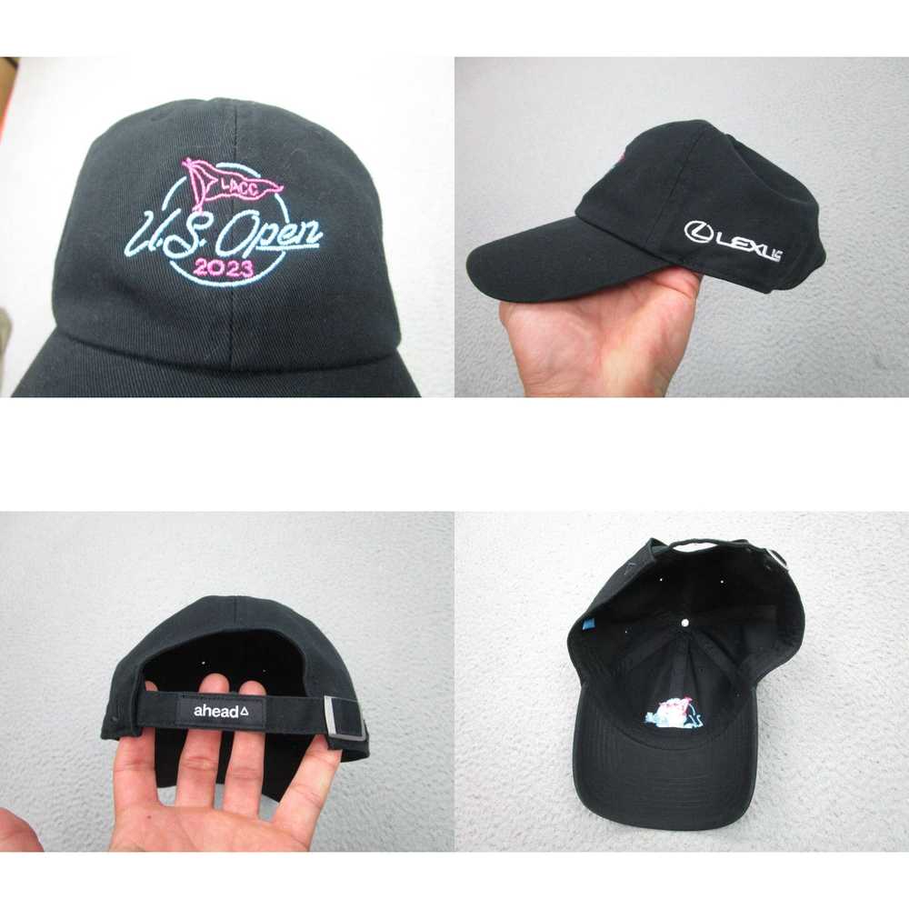 Vintage LACC Hat Cap Adult Strap Back Black Golf … - image 4