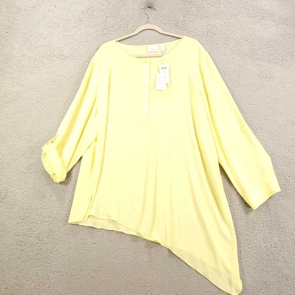 Vintage New Chico's 4 Blouse Women's 2XL Citron T… - image 1