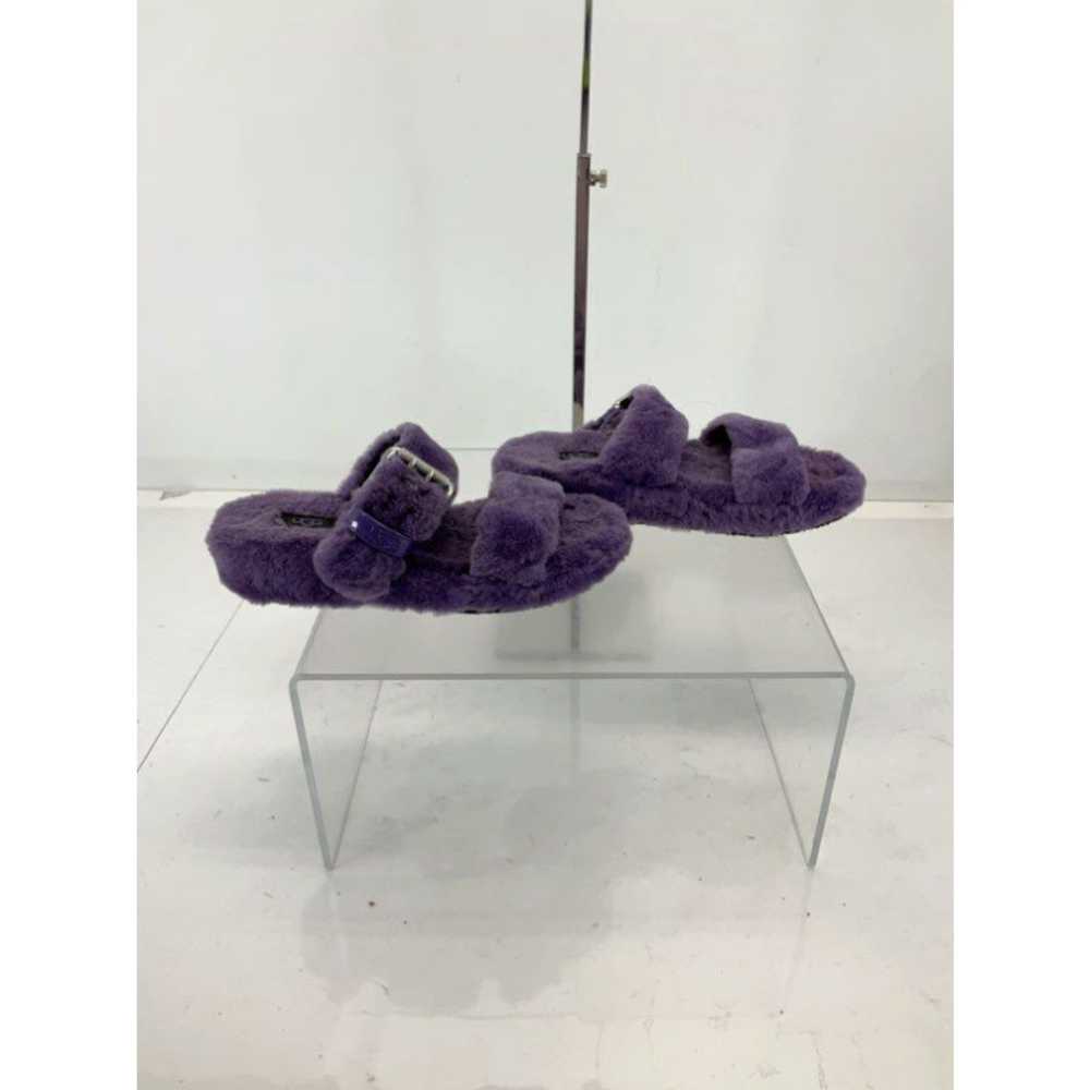 Ugg UGG Fuzz Yeah Purple Sheepskin Fur Buckle Str… - image 2