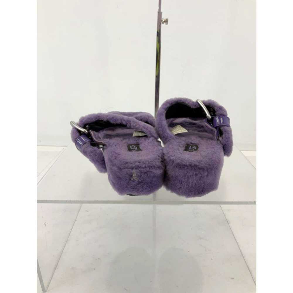 Ugg UGG Fuzz Yeah Purple Sheepskin Fur Buckle Str… - image 3