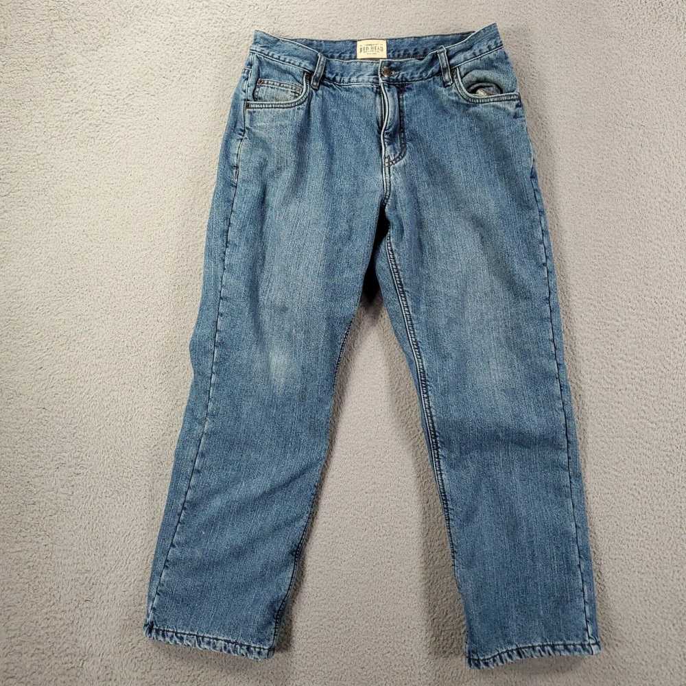 Vintage Red Head Lined Jeans Mens 34x30 Denim Fle… - image 2