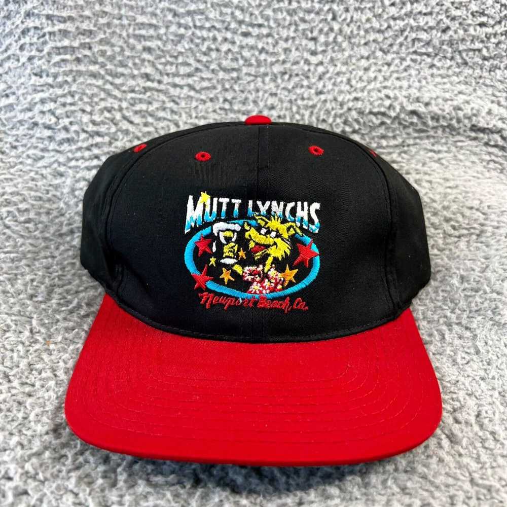 Newport Vintage Mutt Lynch's Snapback Hat Black R… - image 1