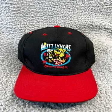 Newport Vintage Mutt Lynch's Snapback Hat Black R… - image 1