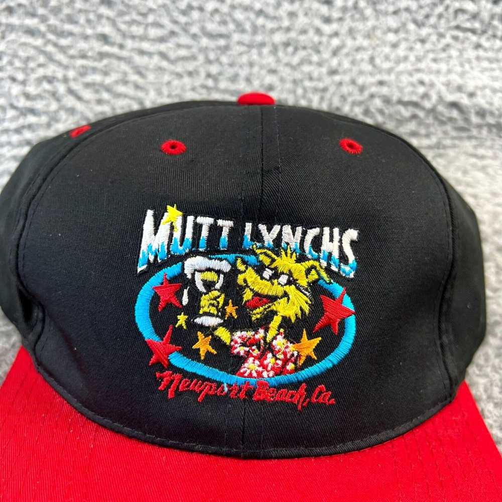 Newport Vintage Mutt Lynch's Snapback Hat Black R… - image 2