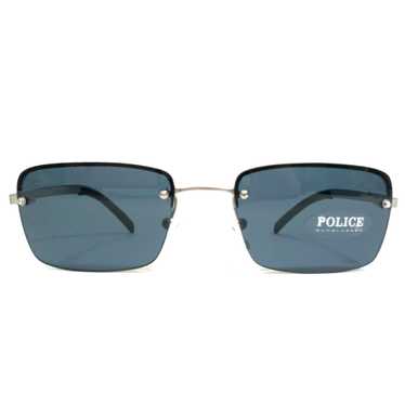 Police Silver Rectangular Half Rim Frame Police S… - image 1