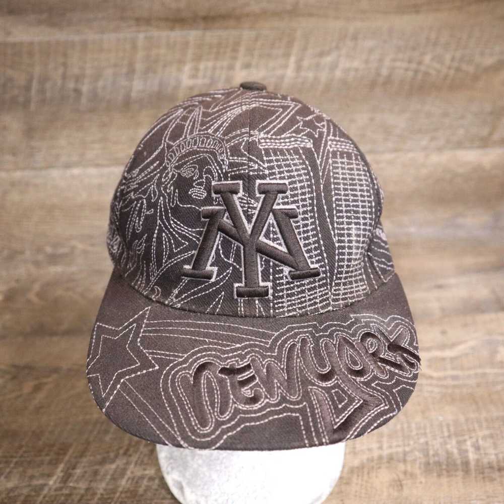 Vintage New York NY All Over Print Ball Cap Hat E… - image 1