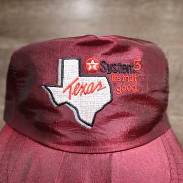 Vintage Authentic Maroon Texaco System 3 Texas St… - image 1