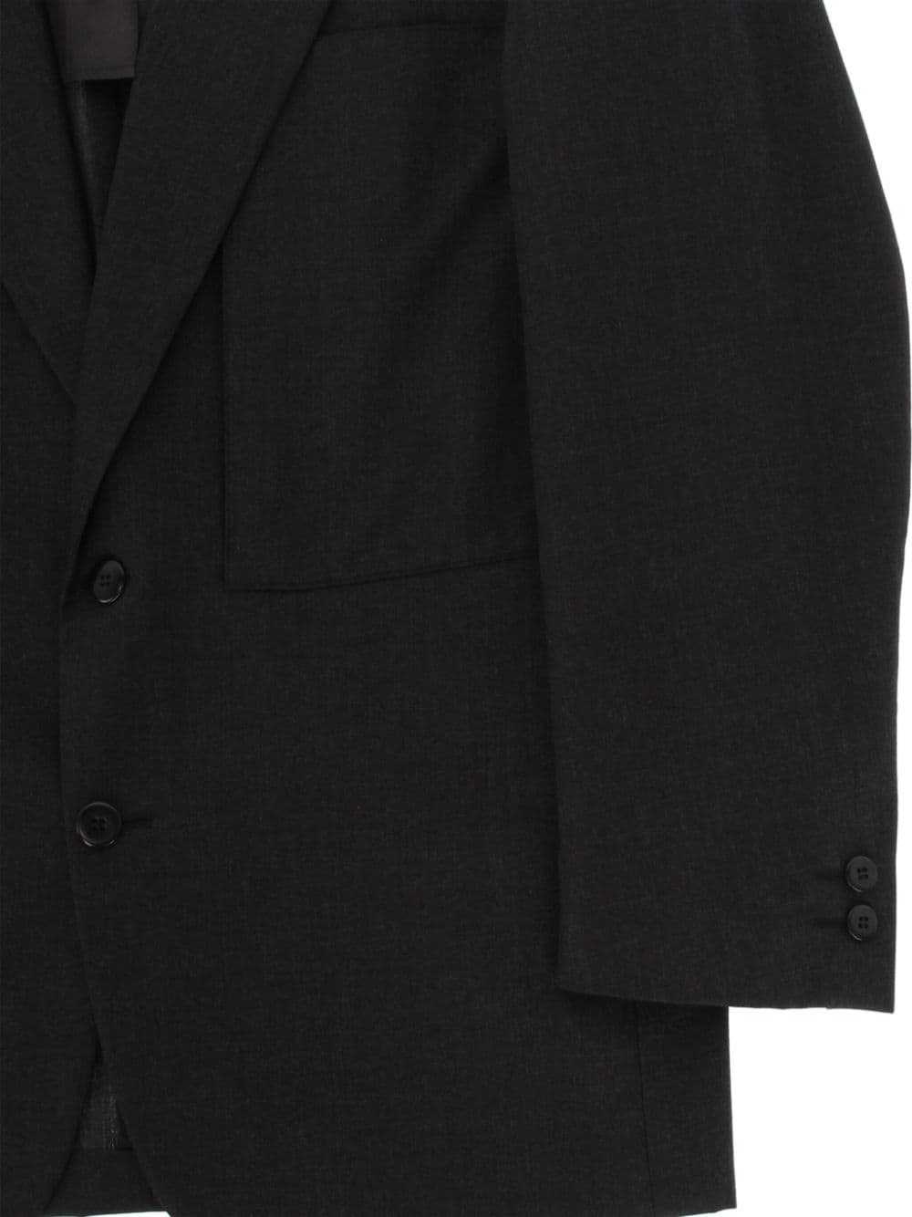 Versace Pre-Owned 1990s virgin wool blazer - Grey - image 3