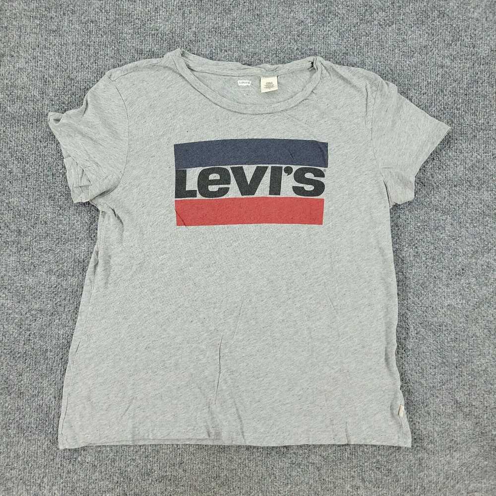 Levi's Levi's Shirt Women's Medium Gray Graphic T… - image 1