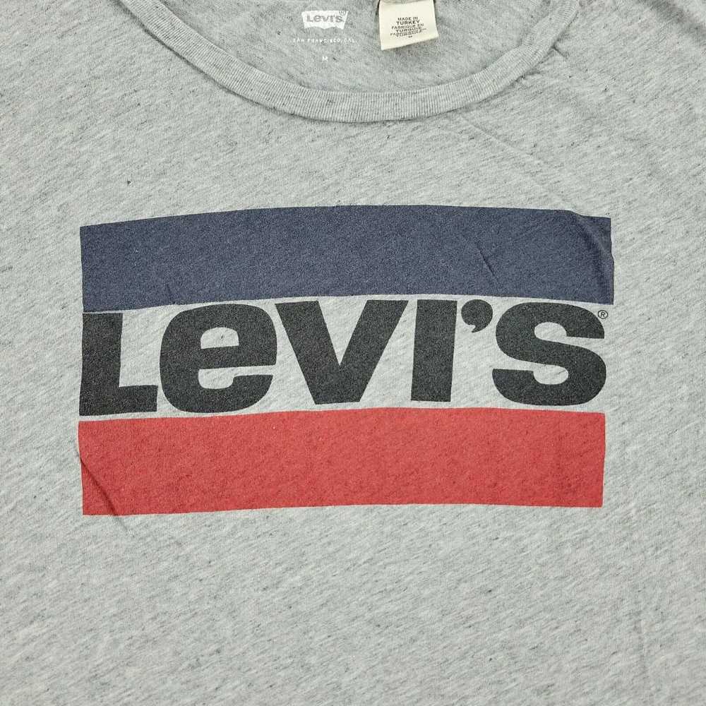 Levi's Levi's Shirt Women's Medium Gray Graphic T… - image 2