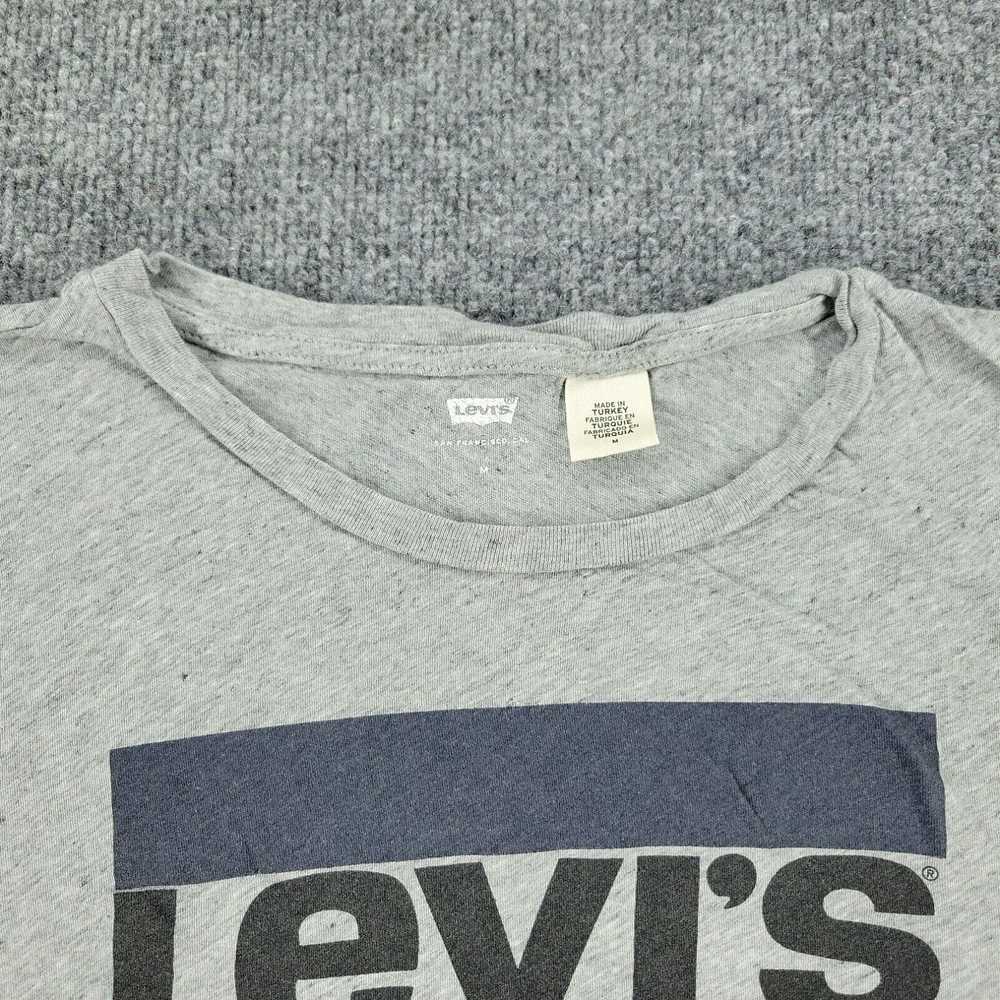 Levi's Levi's Shirt Women's Medium Gray Graphic T… - image 3