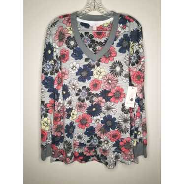 Vintage NEW Secret Treasures Womens V Neck Floral… - image 1