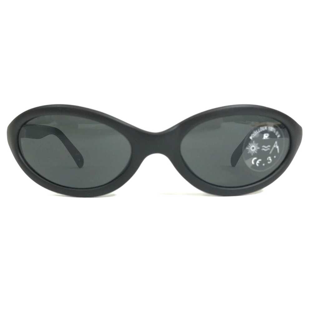 Frame Matte Black Round Frames With Black Lenses … - image 3