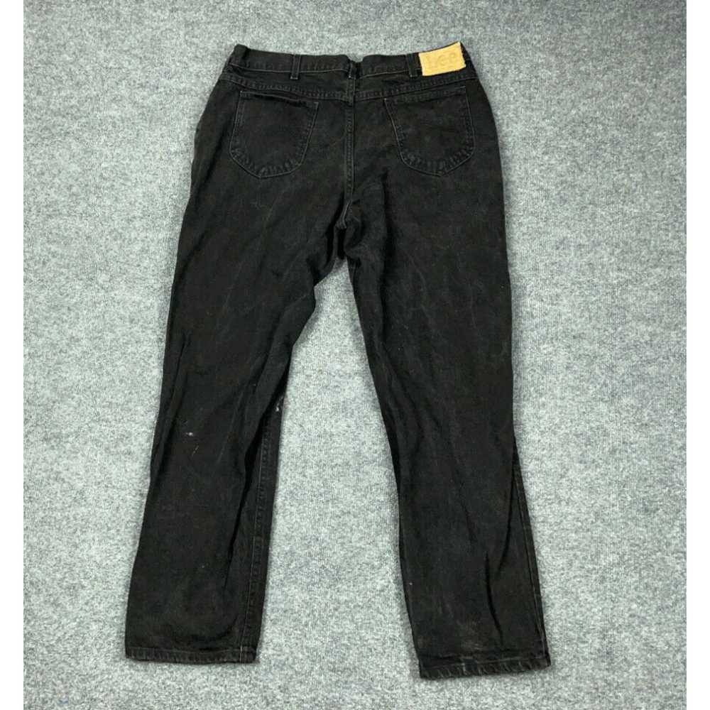 Lee VTG 80s Lee Black Jeans Tapered Fit Men's 40 … - image 1