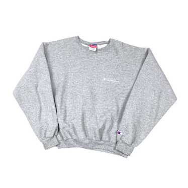 Champion Champion Heather Gray Script Logo Pullov… - image 1