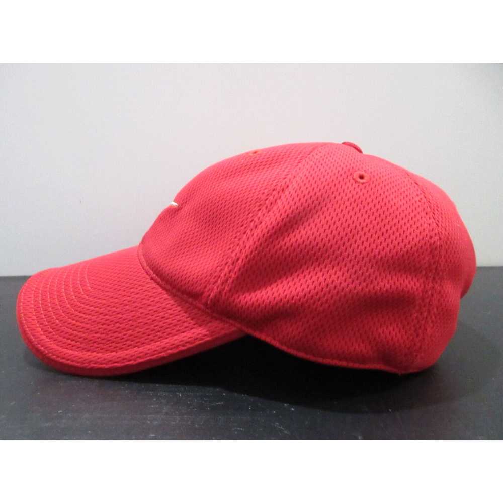 Nike VINTAGE Nike Hat Cap Strap Back Red White Sw… - image 3