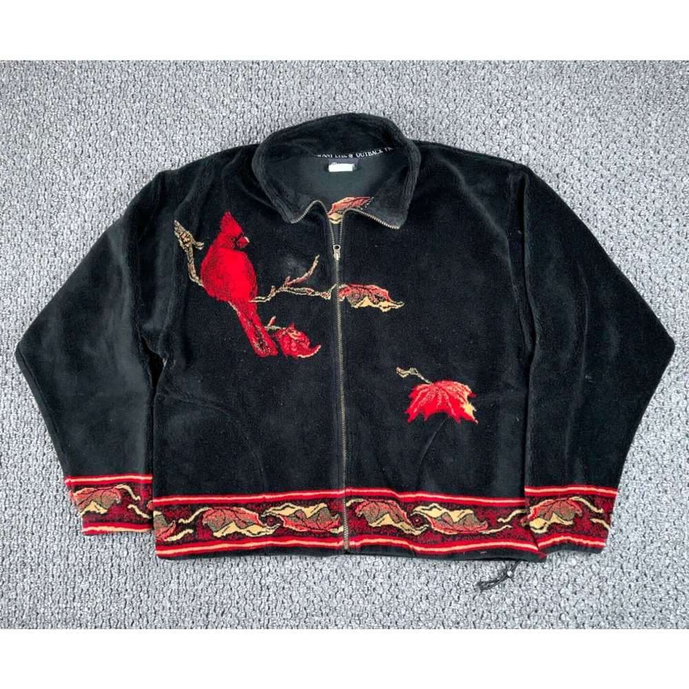 Vintage Outback Trading Co. Zip Up Fleece Jacket … - image 1