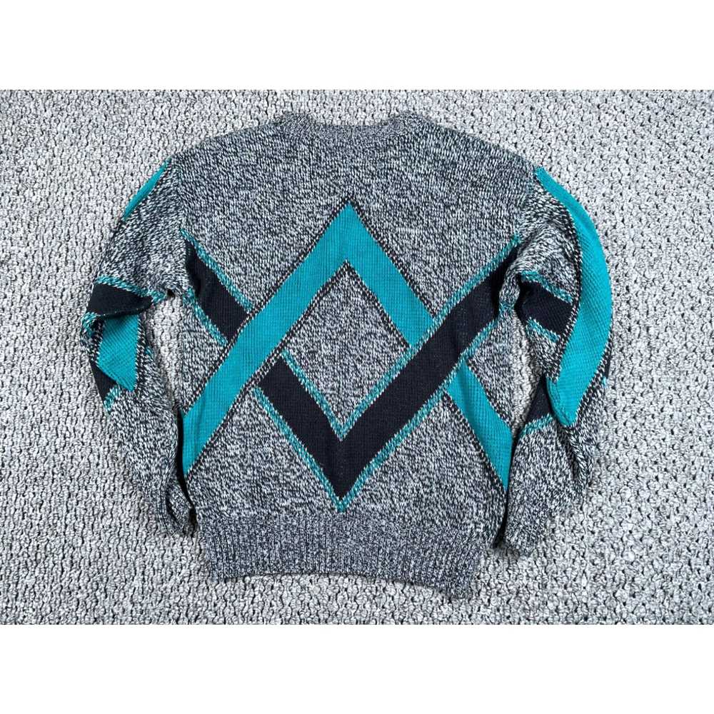 Etro VTG 80s Geometric Pattern Sweater Women's Me… - image 2