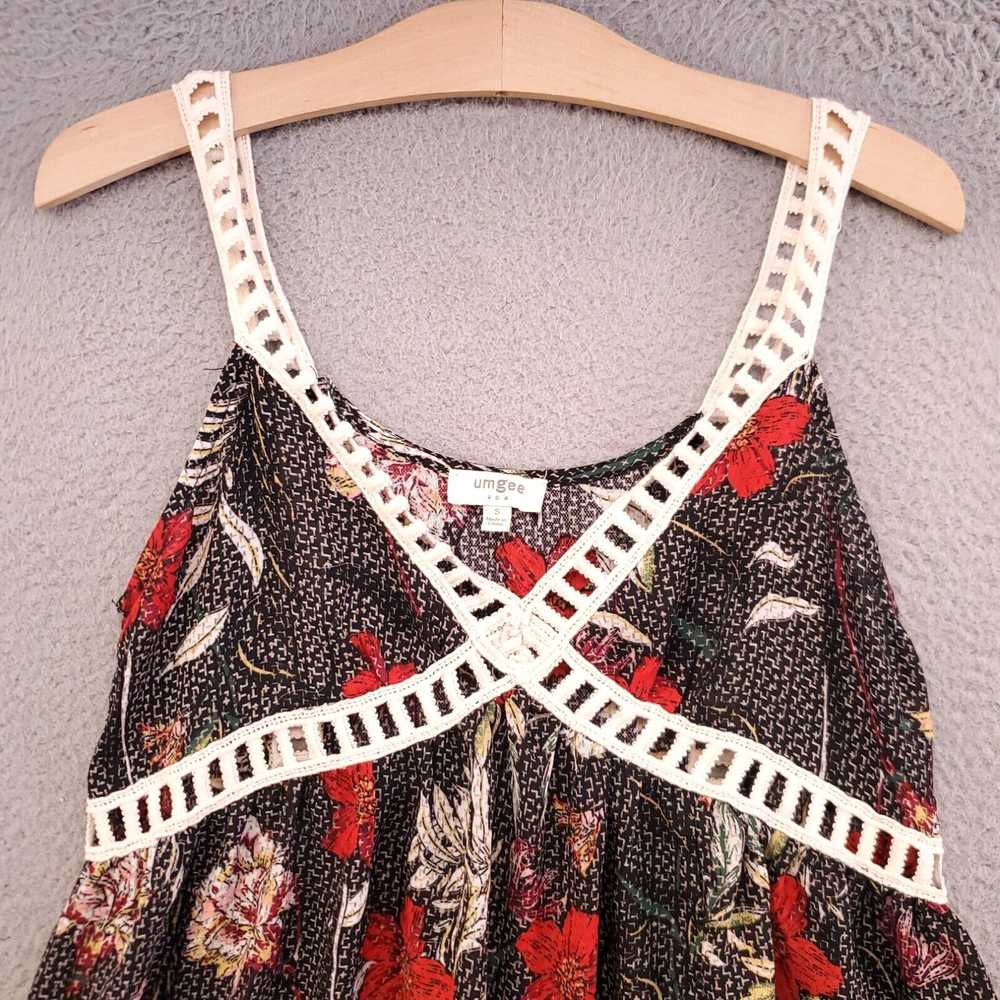 Vintage Umgee Tank Top Womens Small Crochet Lace … - image 2