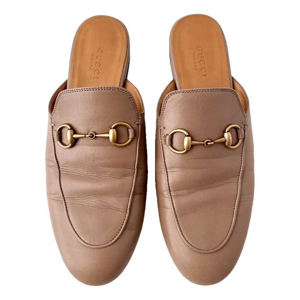 Gucci Princetown leather flats - image 1