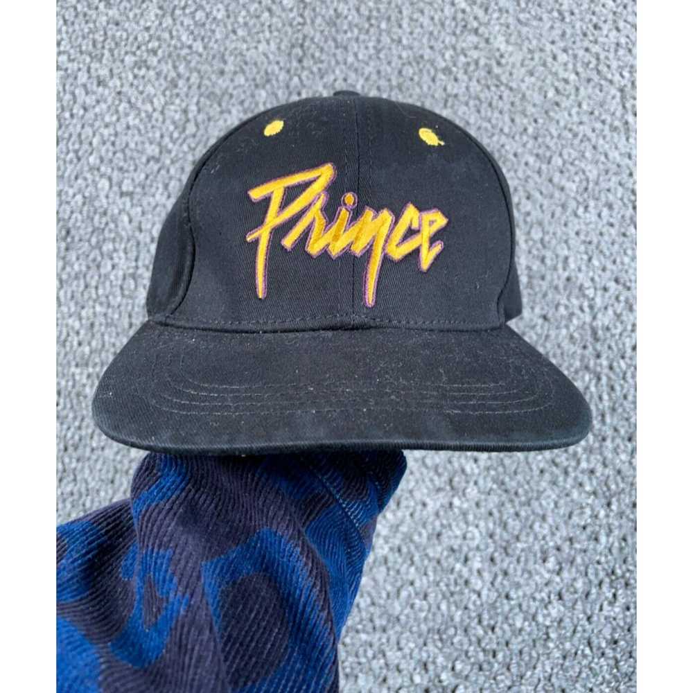 Prince Prince Script Logo Embroidered Snapback Ha… - image 1