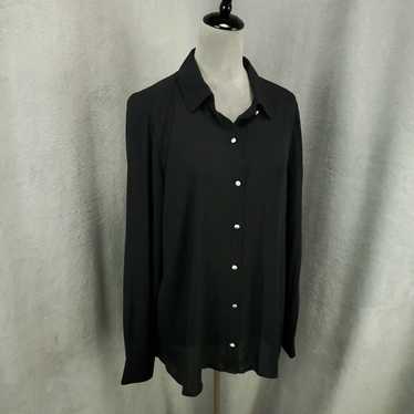 Susan Graver Susan Graver Blouse Womens 14 Black F