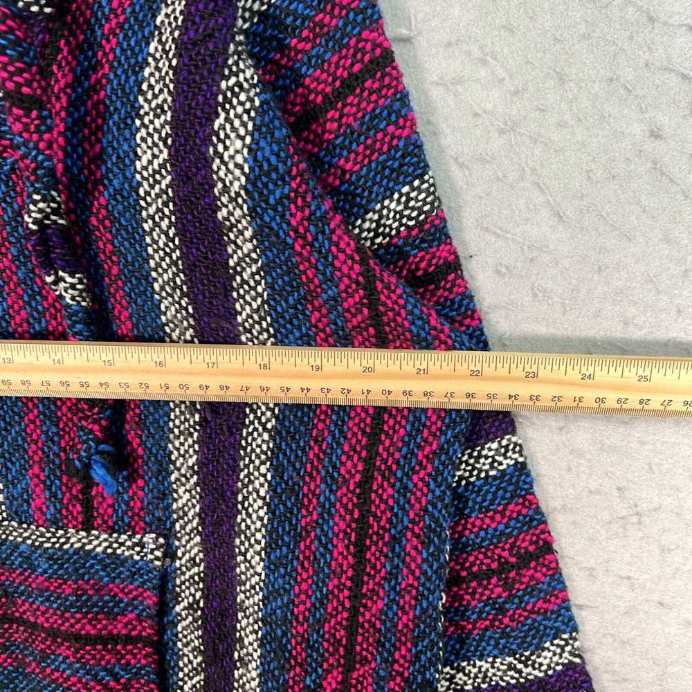 Vintage Vintage Mexican Poncho Drug Rug Sweatshir… - image 2