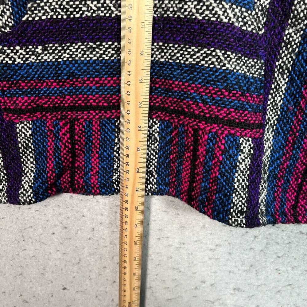 Vintage Vintage Mexican Poncho Drug Rug Sweatshir… - image 3