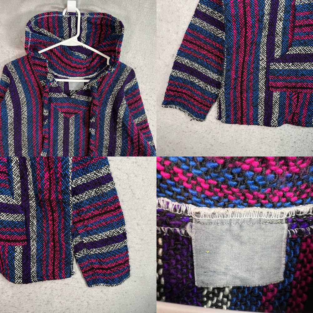 Vintage Vintage Mexican Poncho Drug Rug Sweatshir… - image 4