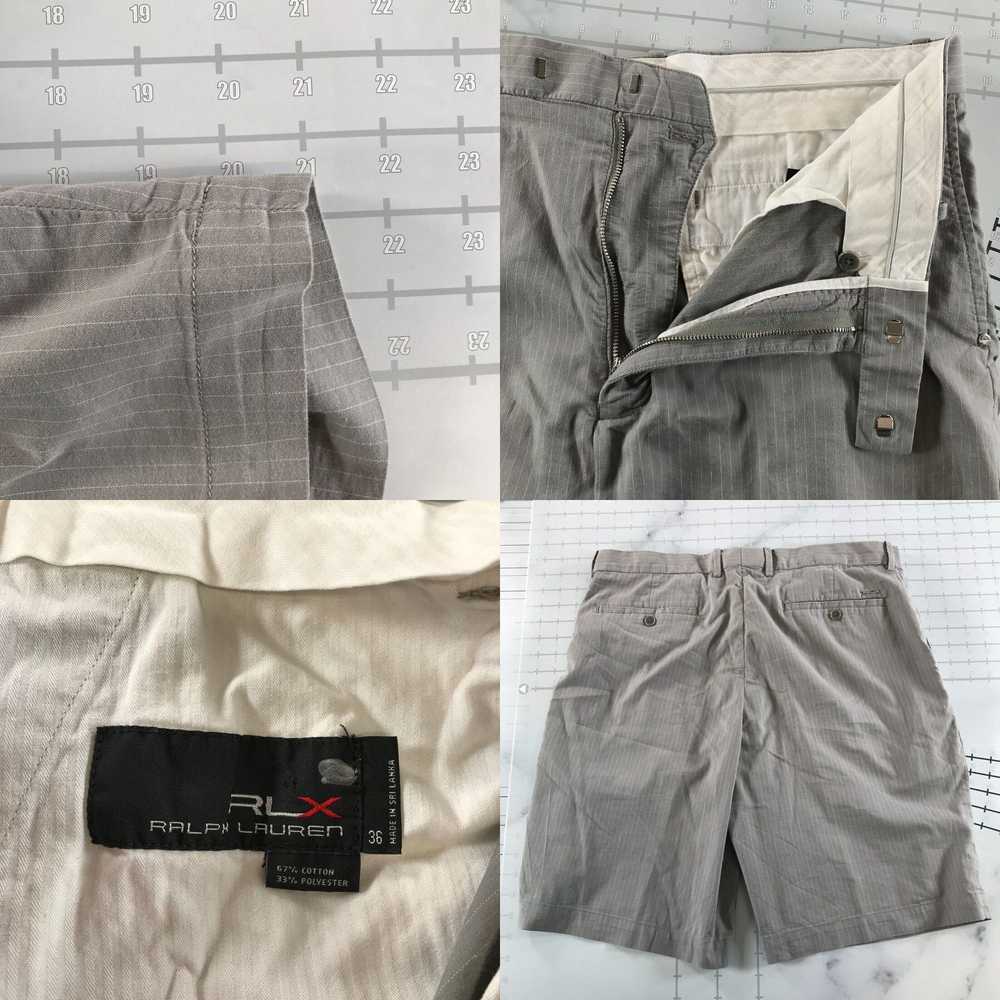 Vintage RLX Ralph Lauren Shorts Mens 36 Grey Pins… - image 4