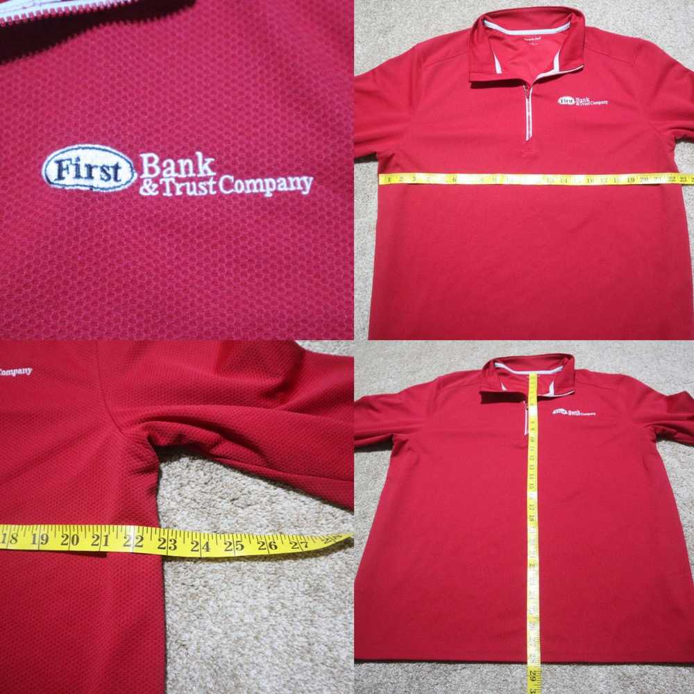 Vintage First Bank & Trust Sport-Tek Red Jacket P… - image 4