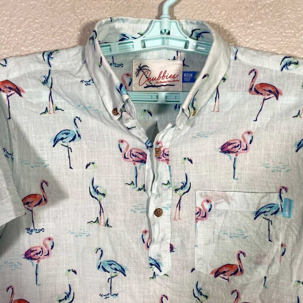 Chubbies Chubbies Shirt Mens Medium Blue Hawaiian… - image 3