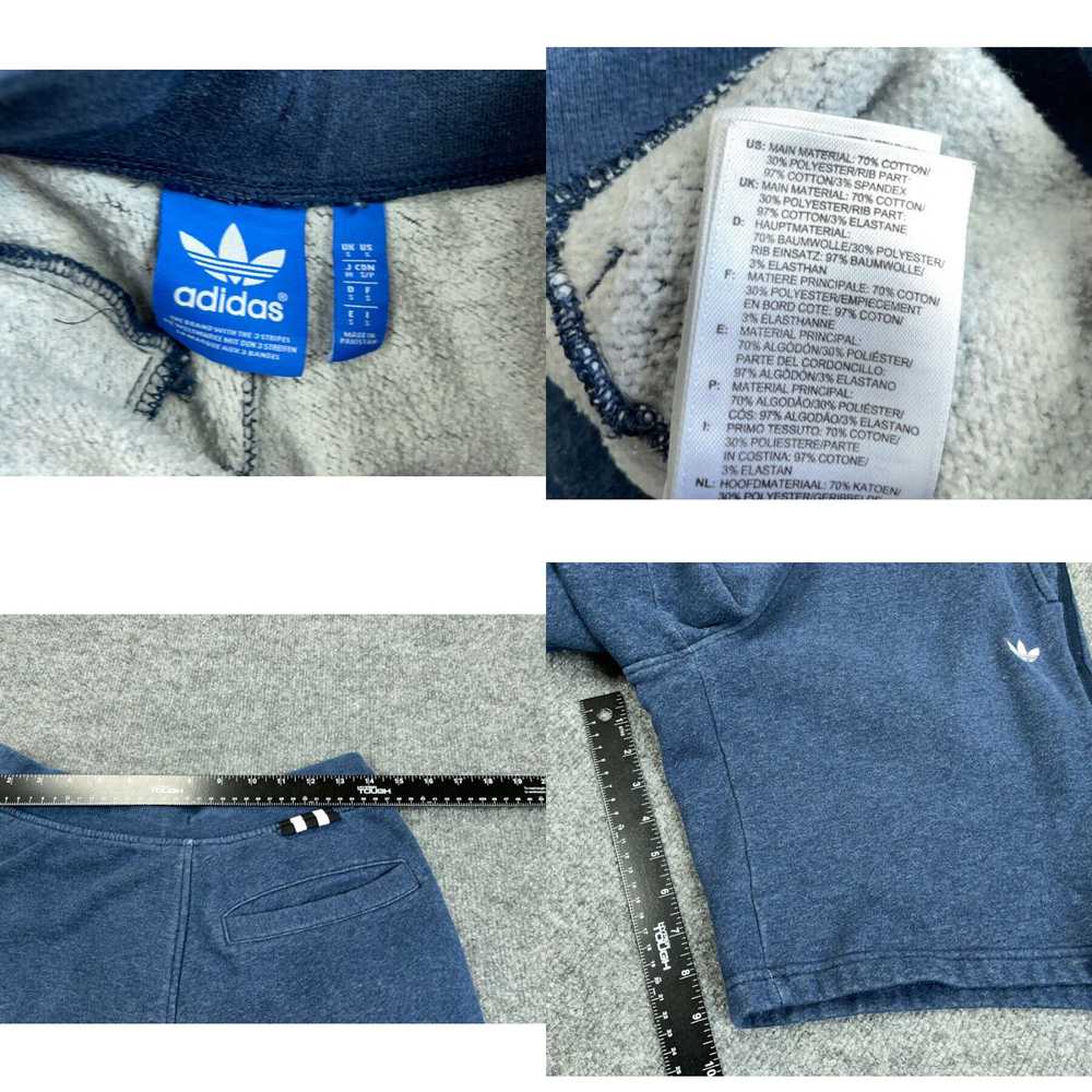 Nike adidas Blue Drawstring Sweat Shorts Adult Sm… - image 4