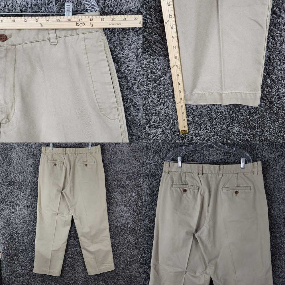 Izod IZOD Mens Beige Straight Leg Chino Pants Siz… - image 4