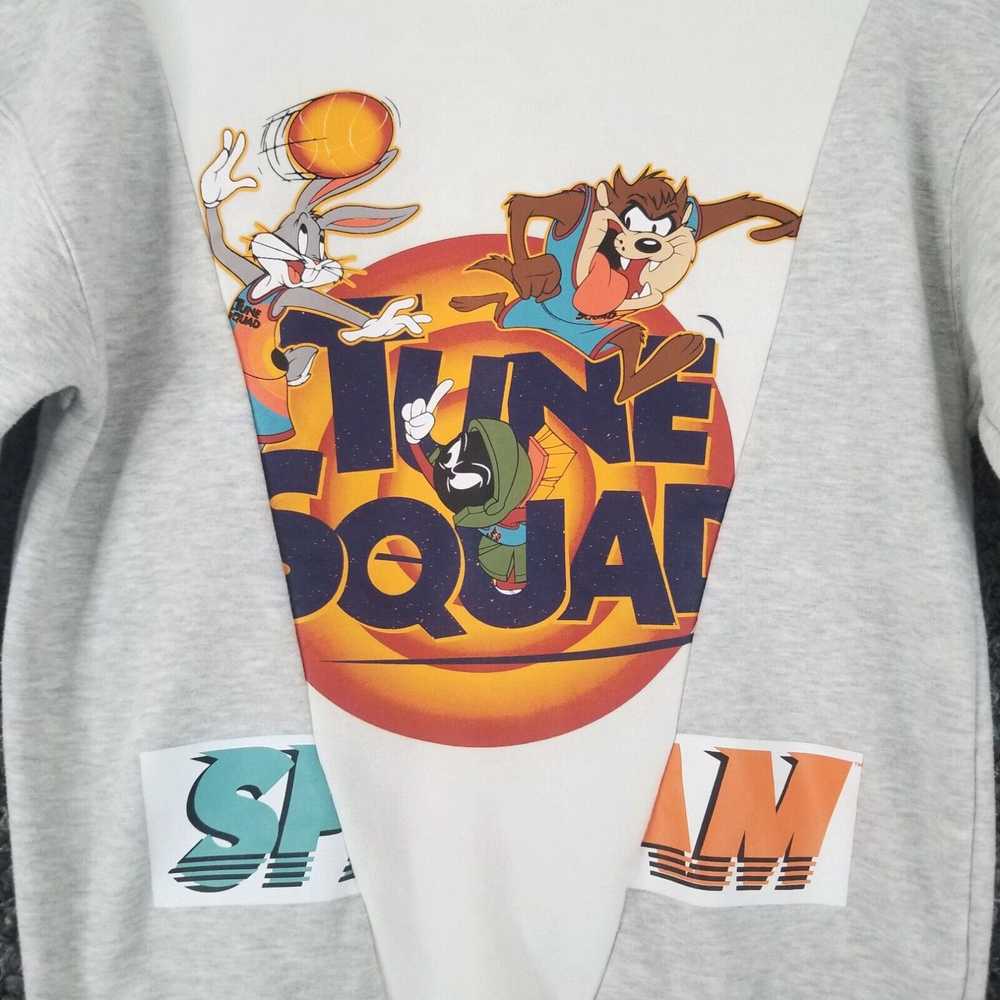 Vintage Space Jam Womens Gray Long Sleeve Graphic… - image 2