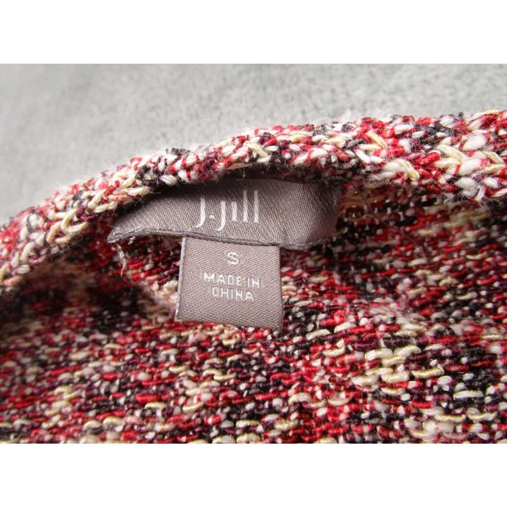 Vintage J Jill Sweater Womens Small Red Knit Card… - image 5