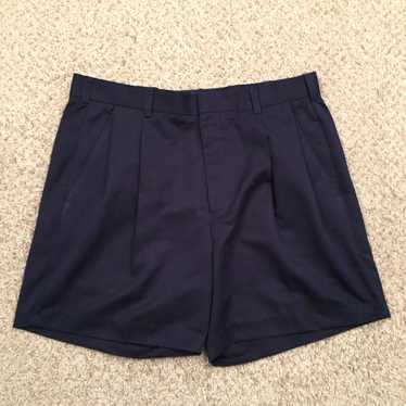 Izod Izod Chino Shorts Mens Size 36 Blue Pleated - image 1