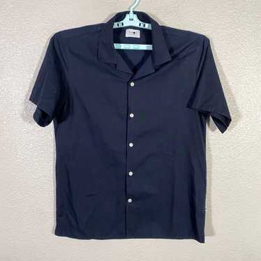 Vintage No Nationality NNO7 Shirt Mens XL Navy Bl… - image 1