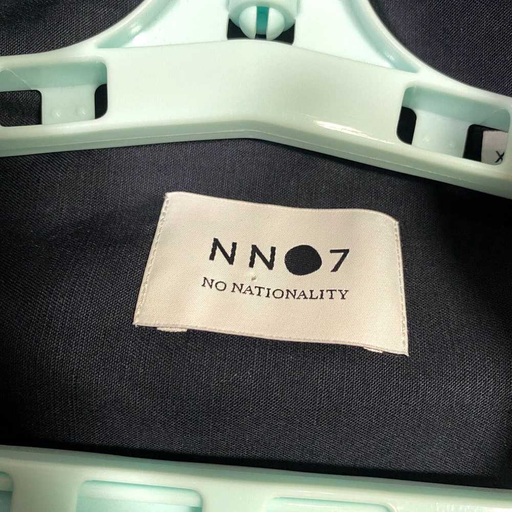 Vintage No Nationality NNO7 Shirt Mens XL Navy Bl… - image 4