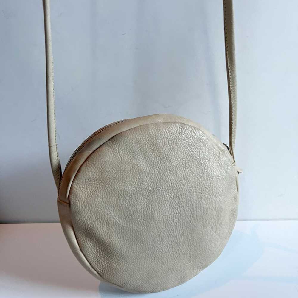 Vintage Baggu Natural milled pebbled leather Beig… - image 2