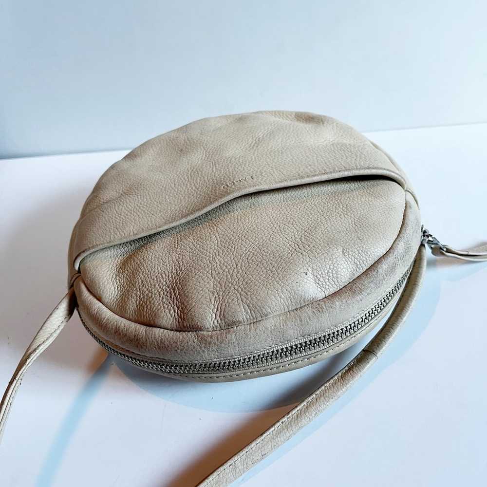 Vintage Baggu Natural milled pebbled leather Beig… - image 8