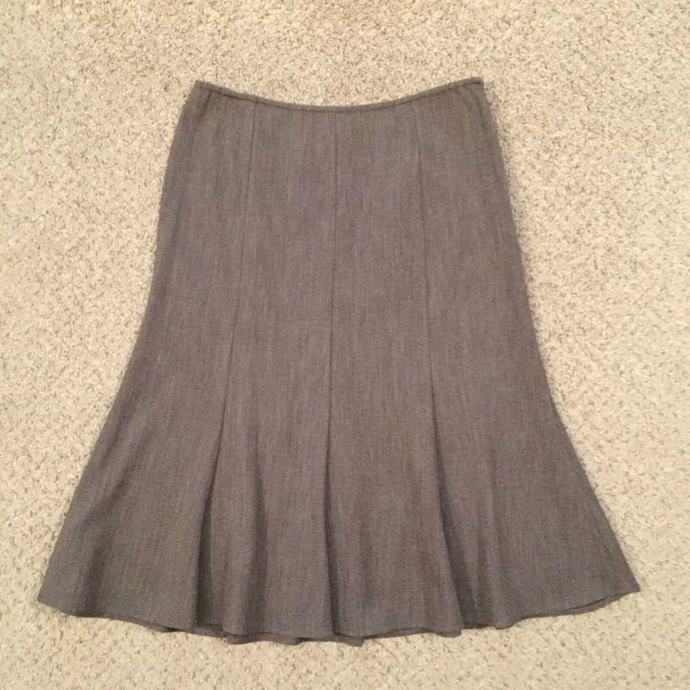 Vintage B. Moss Skirt Size 6 Midi Unlined Brown B… - image 1