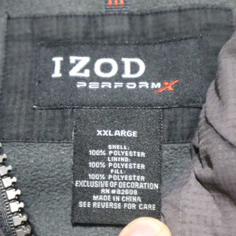 Izod IZOD Jacket Black PerformX Fleece Lined Full… - image 2