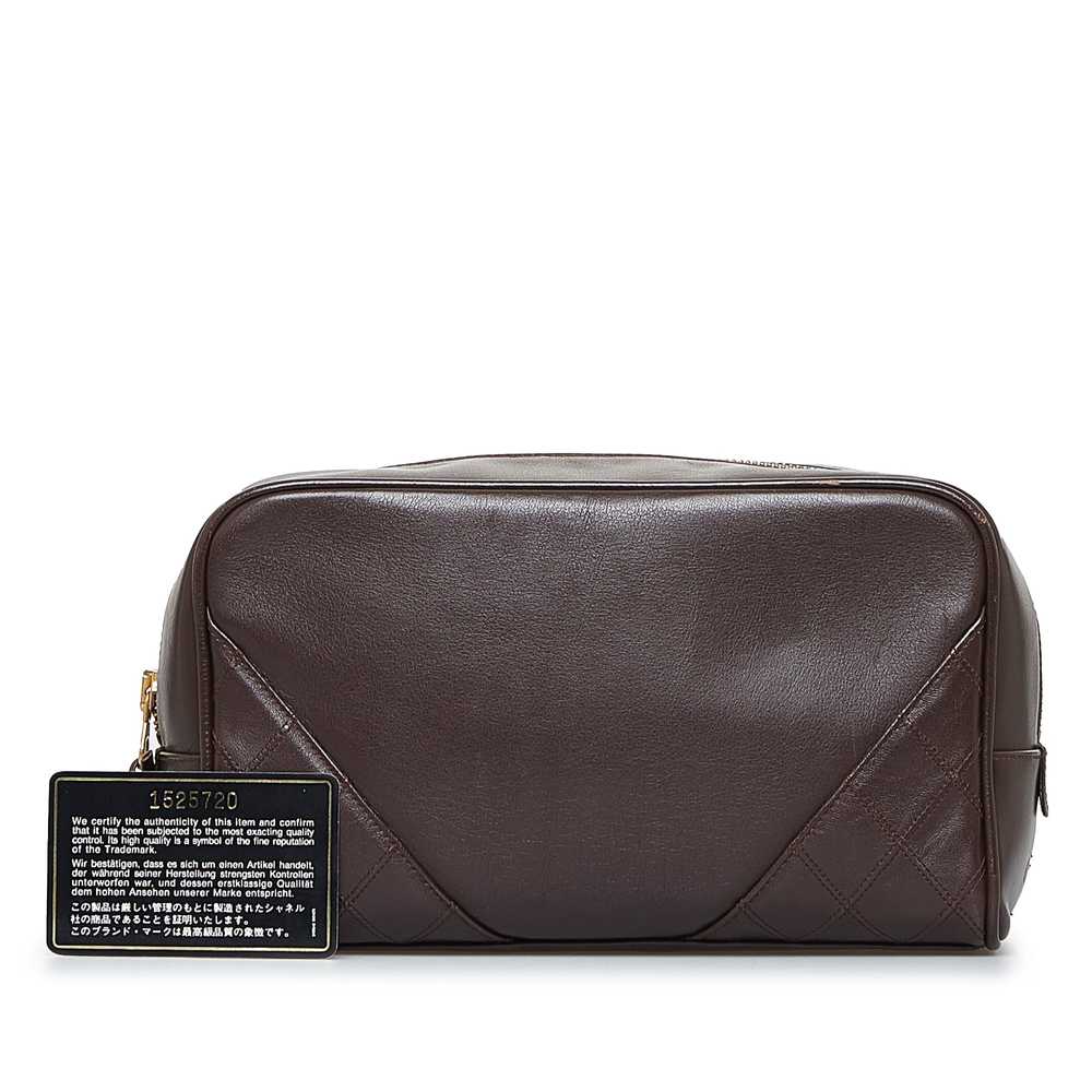 Brown Chanel Leather Pouch - image 12