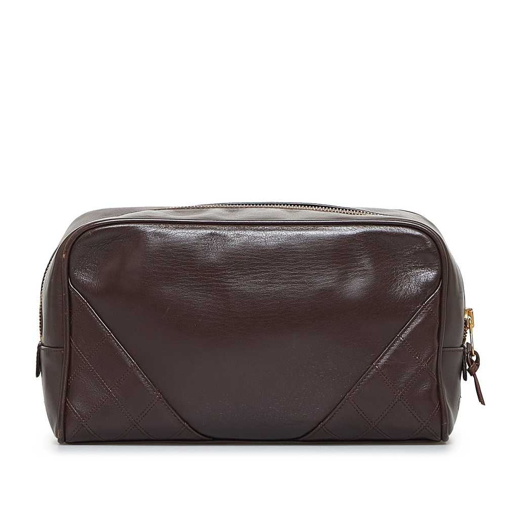 Brown Chanel Leather Pouch - image 3