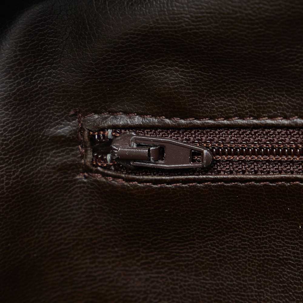 Brown Chanel Leather Pouch - image 9